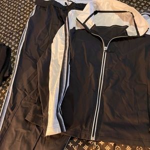 Pants and jacket matching pre-workout post workout